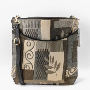 NWT Patchwork Tapestry Crossbody Bag With Adjustable Strap By Designer Danny K.